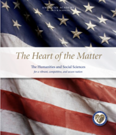 Cover of the 2013 "The Heart of the Matter" report on the humanities and social sciences from the American Academy of Arts & Sciences.