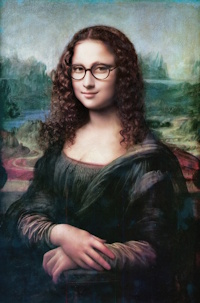 Image of the Mona Lisa wearing glasses. (Photo source: Pixabay)
